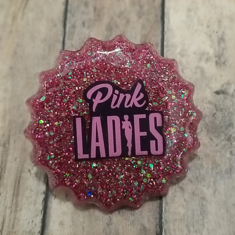 Grease Pink Ladies Brooch Costume Accessory